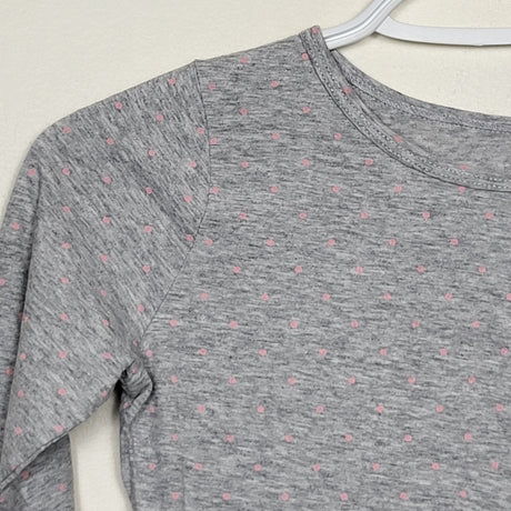 MAWA1- Carters grey and pink polka dot skater dress. Size 12