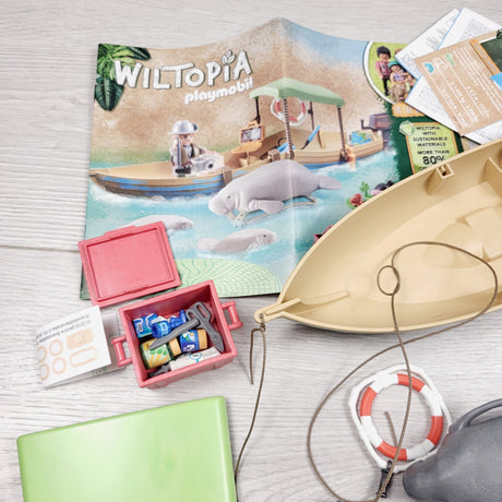 MHAN2- PLAYMOBIL Wiltopia Boat Trip to The Manatees playset