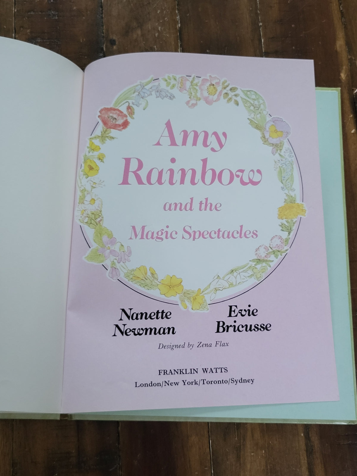 Vintage 1980 first edition hardcover copy of Amy Rainbow and the Magic Spectacles hardcover book