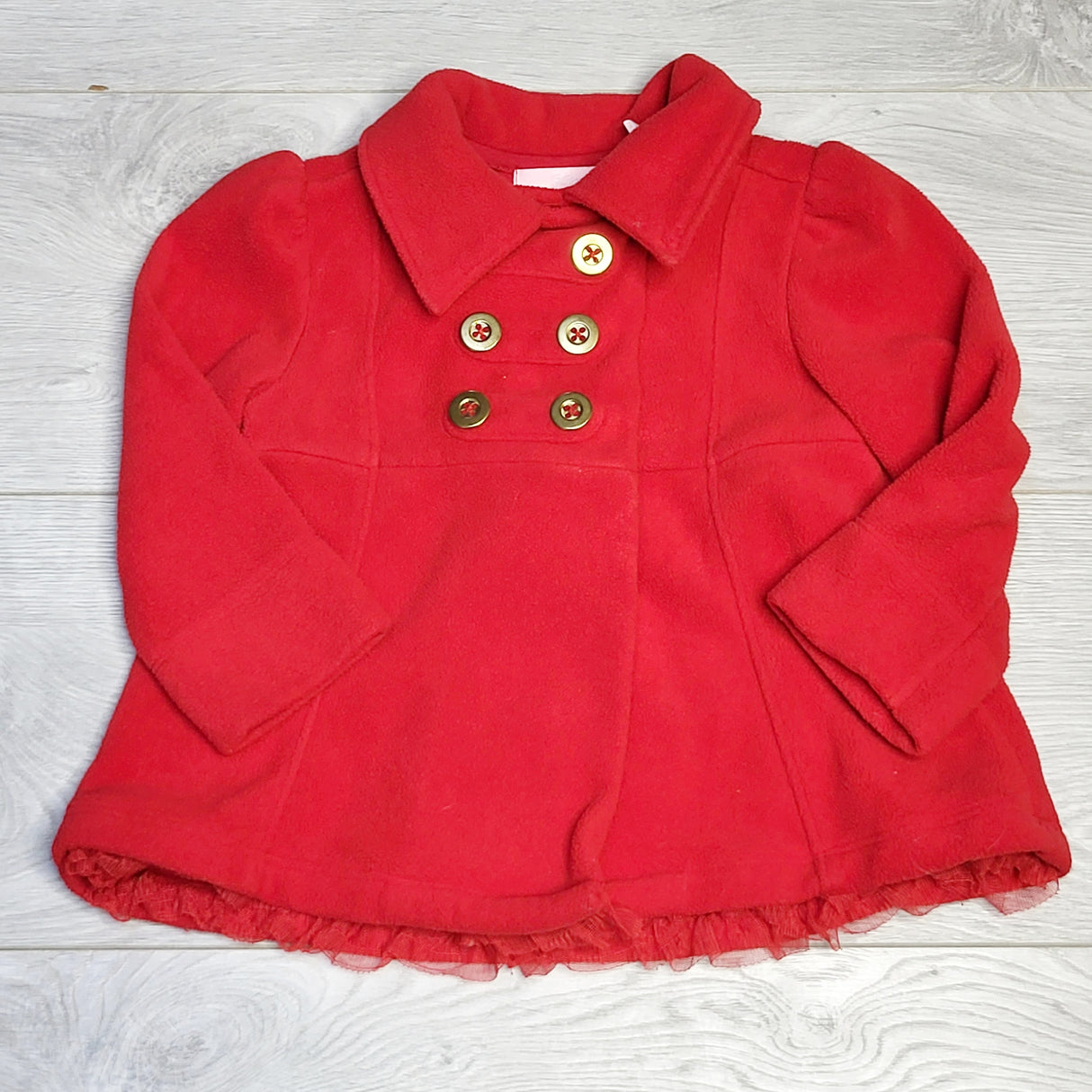 RAJ2 - Kids Headquarters red fleece jacket, size 18 months