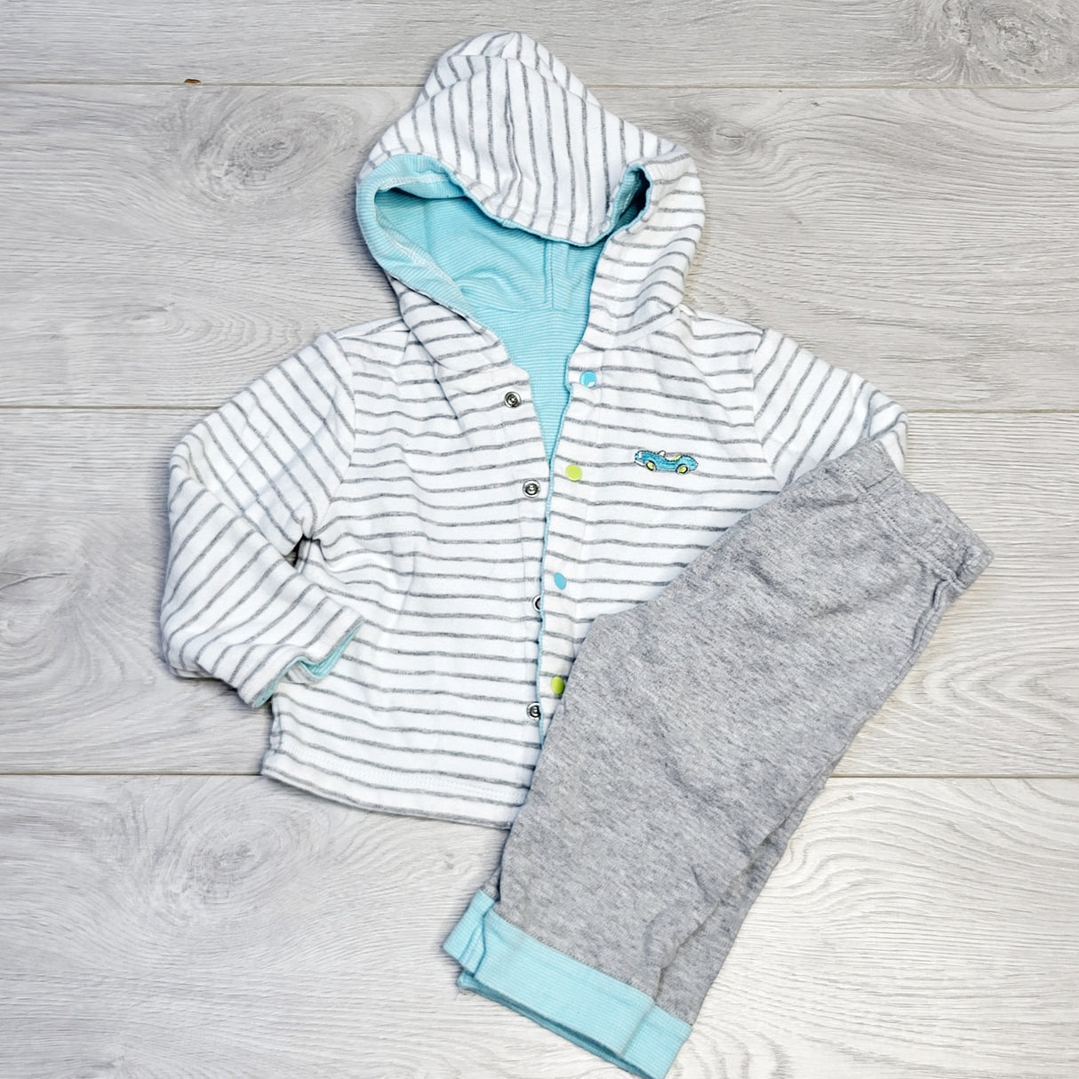 CHOL2 - 2pc set with reversible hoodie, size 9 months