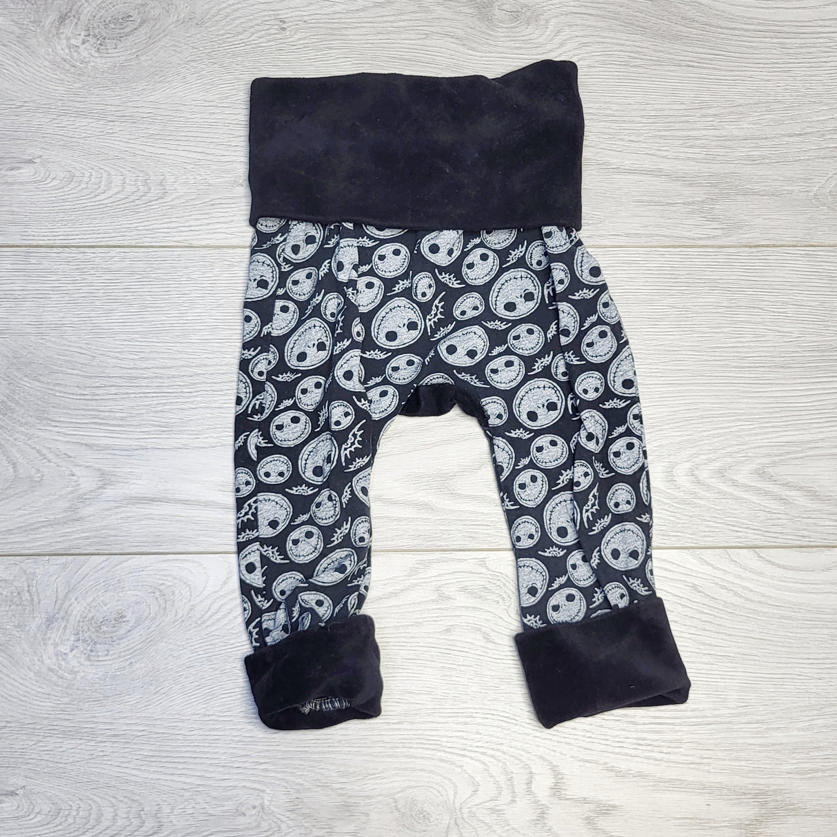 MIRE1 - Handmade The Nightmare Before Christmas pants, approx size 6 months to 2T
