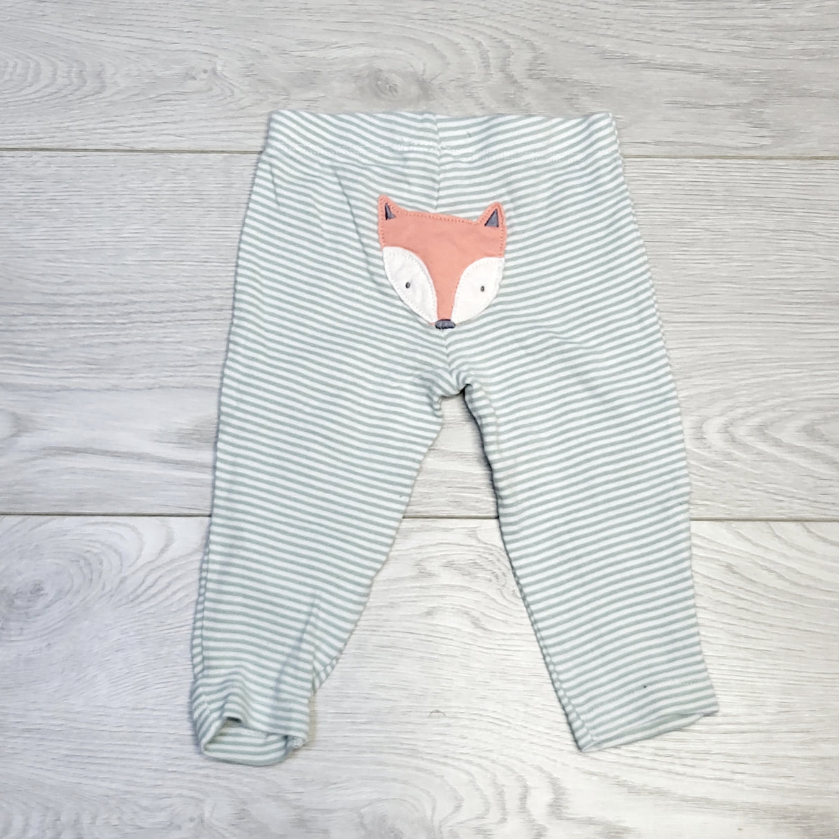 COWN1 - Just One You striped cotton leggings with fox bum. Size 6 months