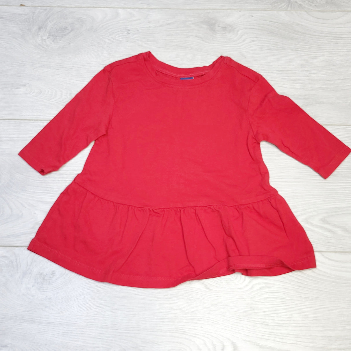 COWN1 - Old Navy red cotton dress, size 3-6 months