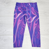 GDM1 - Adidas purple and pink capri length active leggings, size 24 months