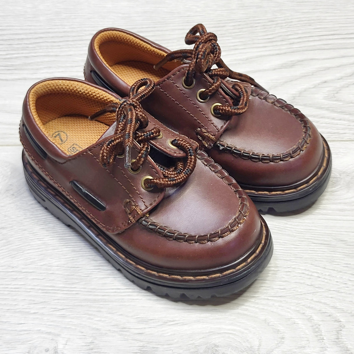 KSAL1 - Smart Fit brown lace up dress shoes, size 7