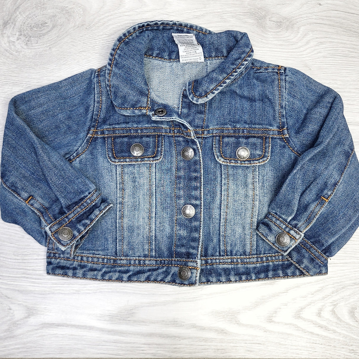 MSNDS1 - Baby Club denim jacket with snap buttons. Size 6-12 months