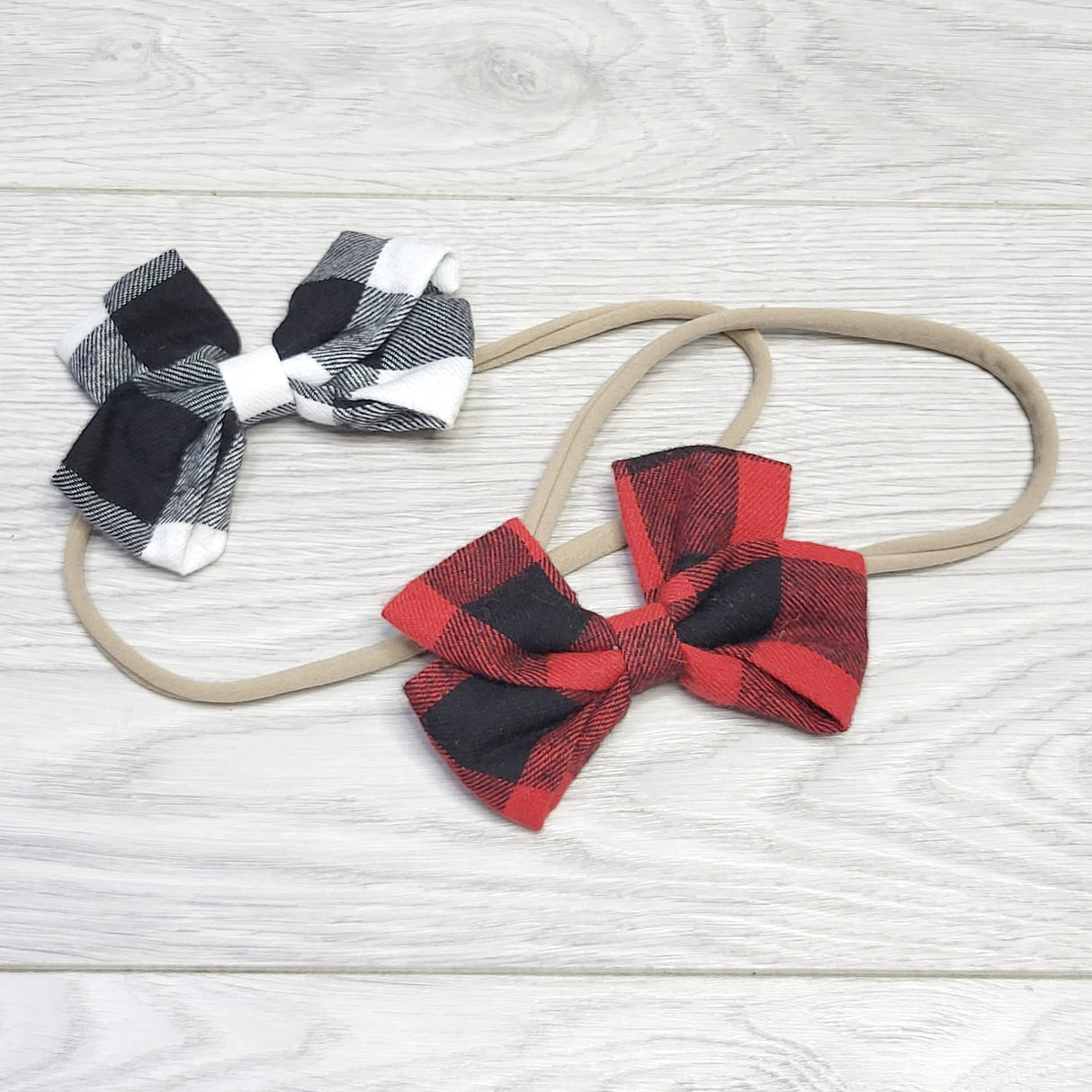 MSNDS11 - Headbands with plaid bows