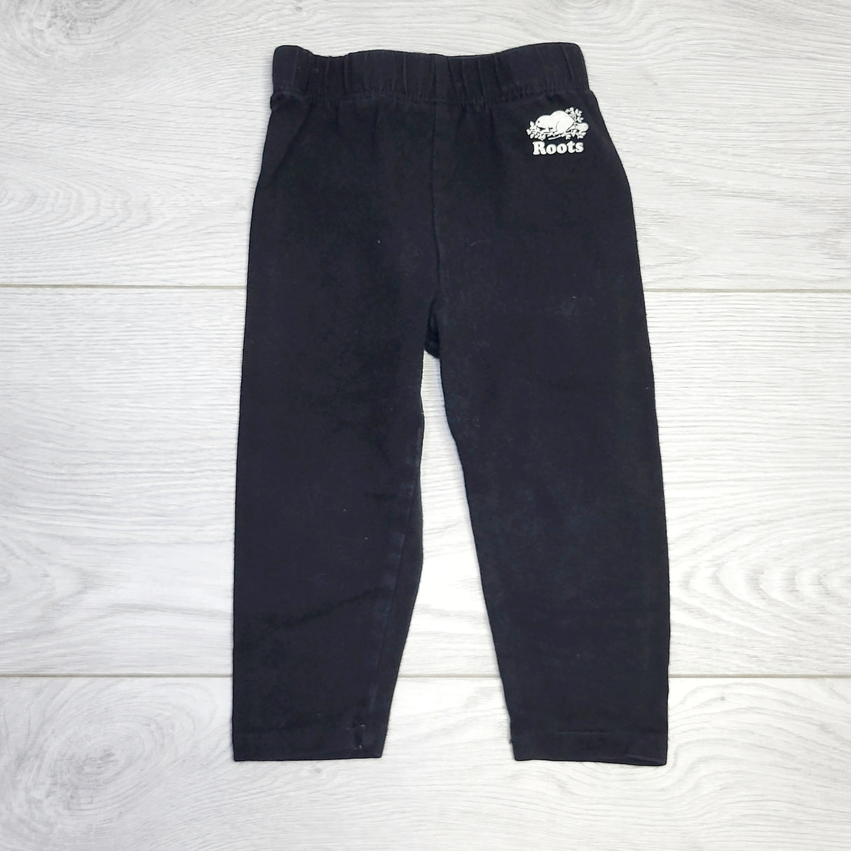 RZA2 - Roots black leggings. Size 6-12 months