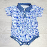CRTH1 - Woodside Mapes sample infant polo golf shirt bodysuit. Size 12 months