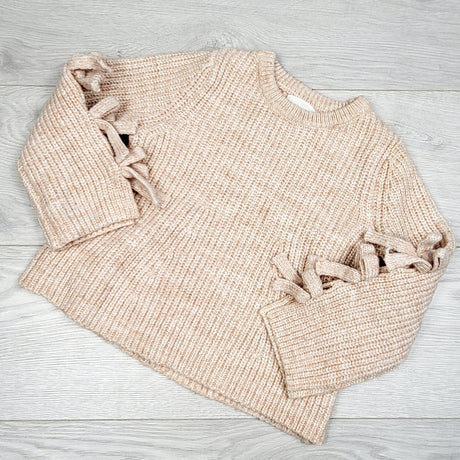 HWIL1 - Vignette pinky-beige sweater. Size 4T