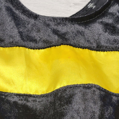 TSTB1 - Black and yellow striped bumblee dress (missing wings). Size 2T