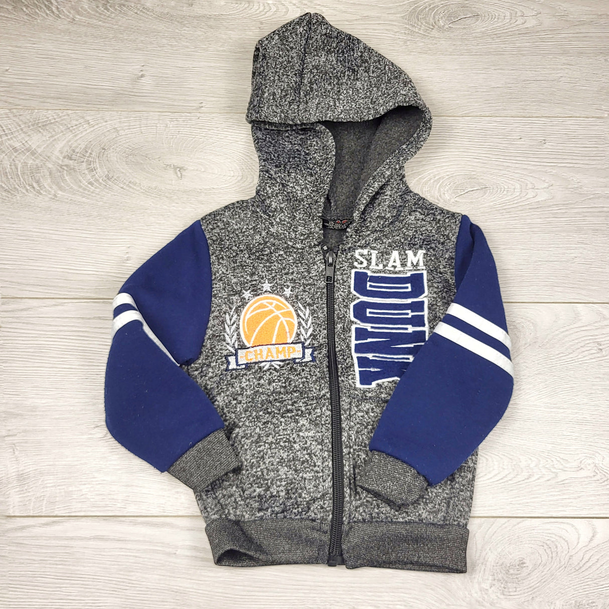 MRSH1 - Bad Game knit zip up hoodie. Size 2T