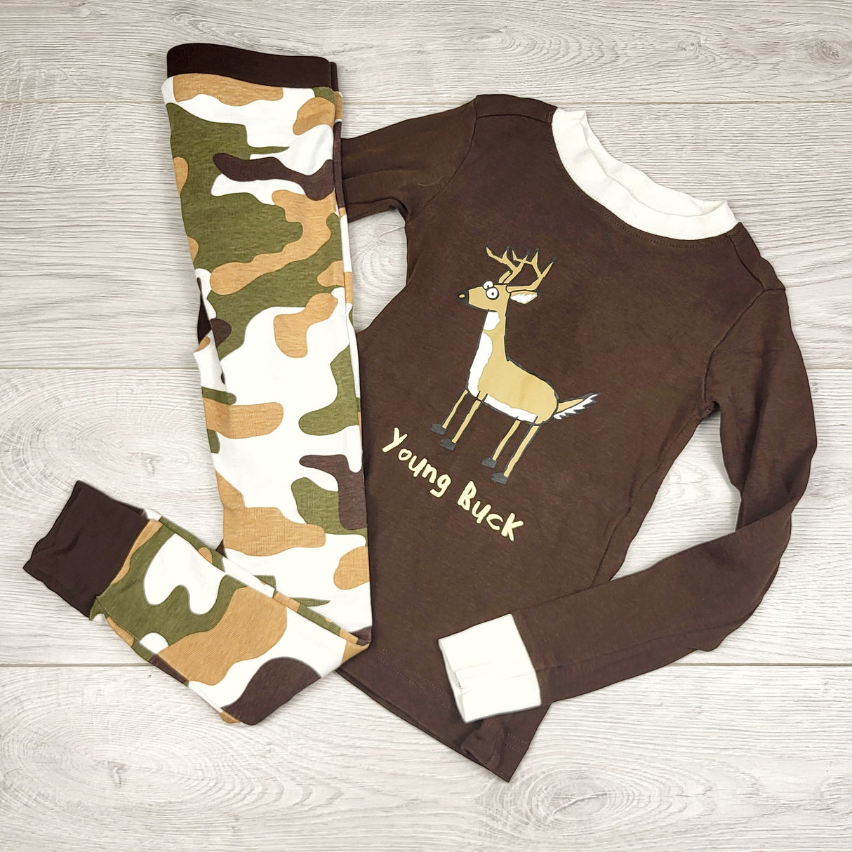 RBEN1 - Lazy One 2pc "Young Buck" PJs. Size 2T