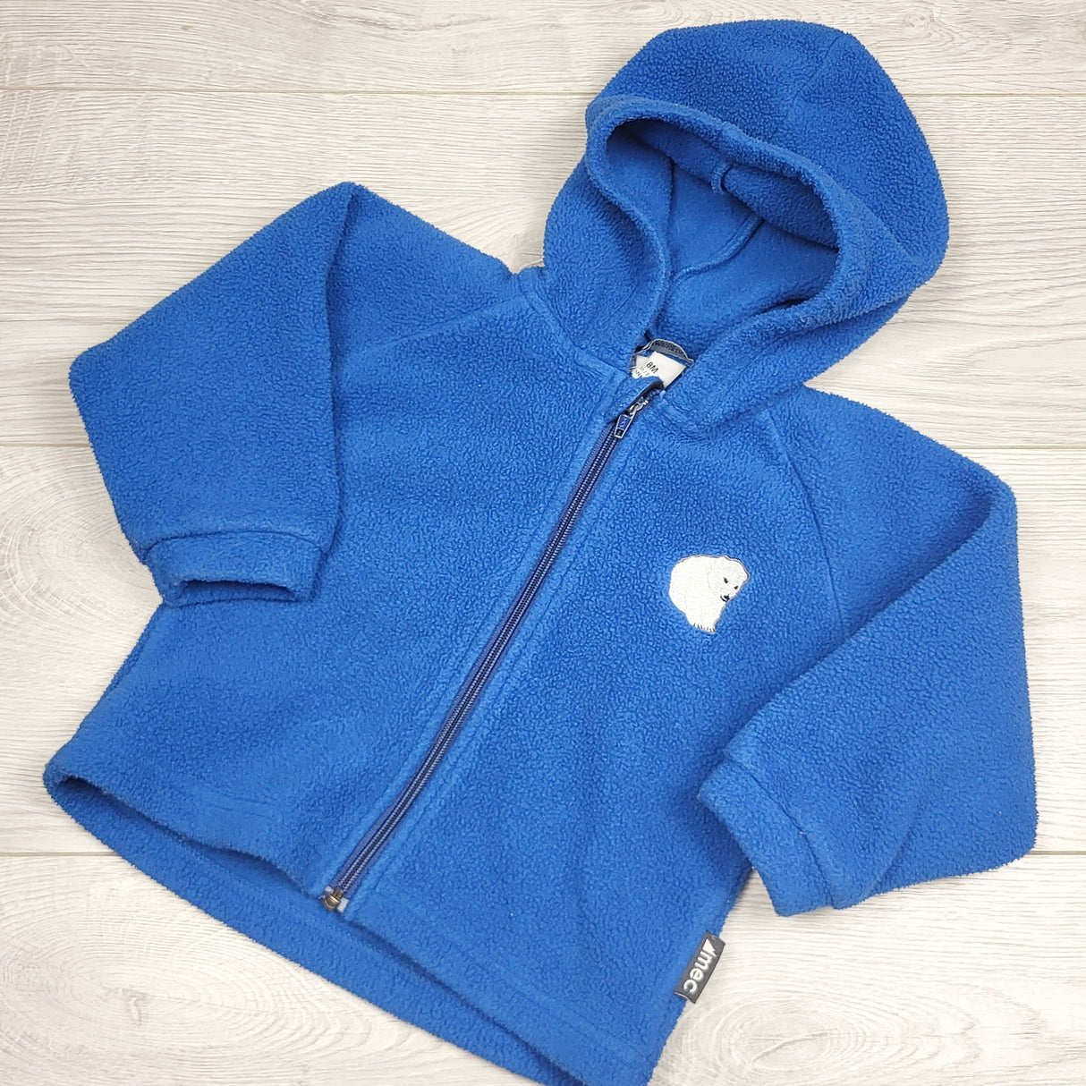 RBEN2 - MEC blue zip up fleece hoodie. Size 18 months