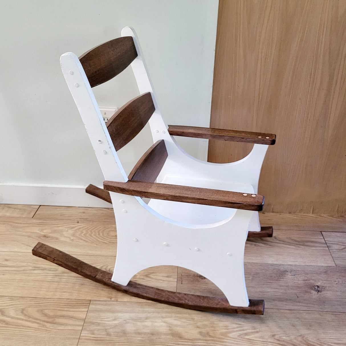 DMLS1 - Kid's wooden rocking chair. Local pick up or delivery only