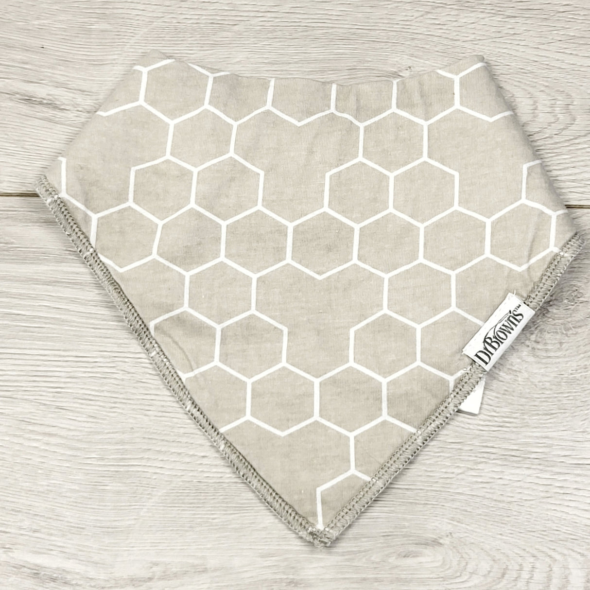 KWTT1 - Dr. Brown's honeycomb pattern bib