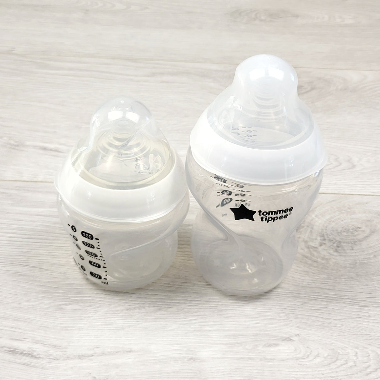 KWTT1 - Pair of Tommee Tippee plastic bottles