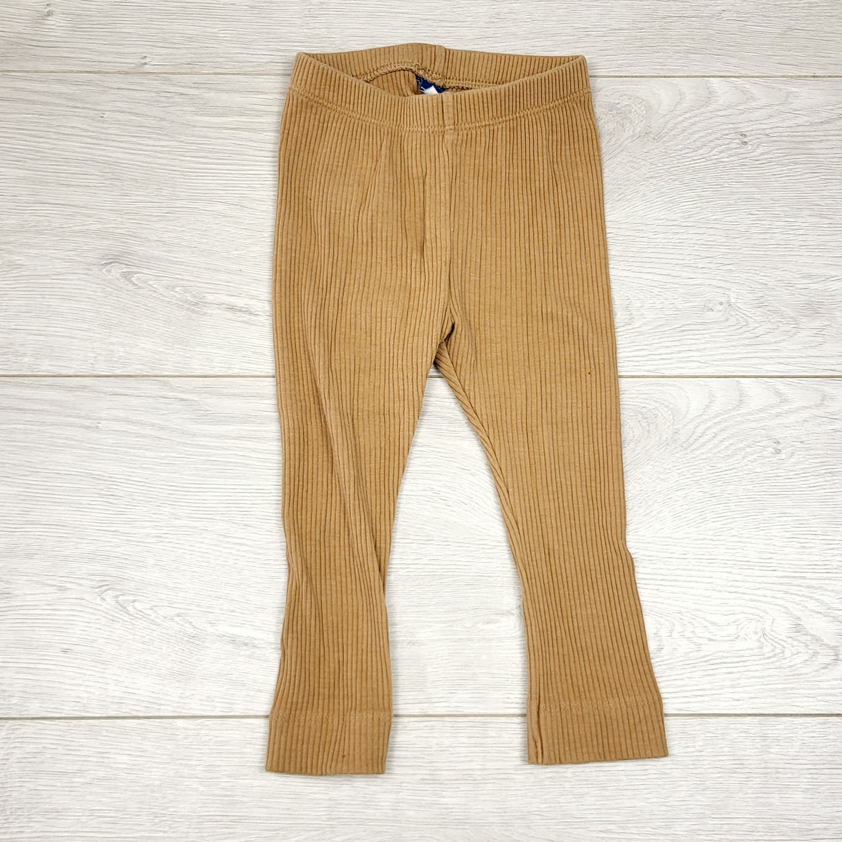 MIRE1 - Old Navy tan ribbed leggings. Size 12-18 months