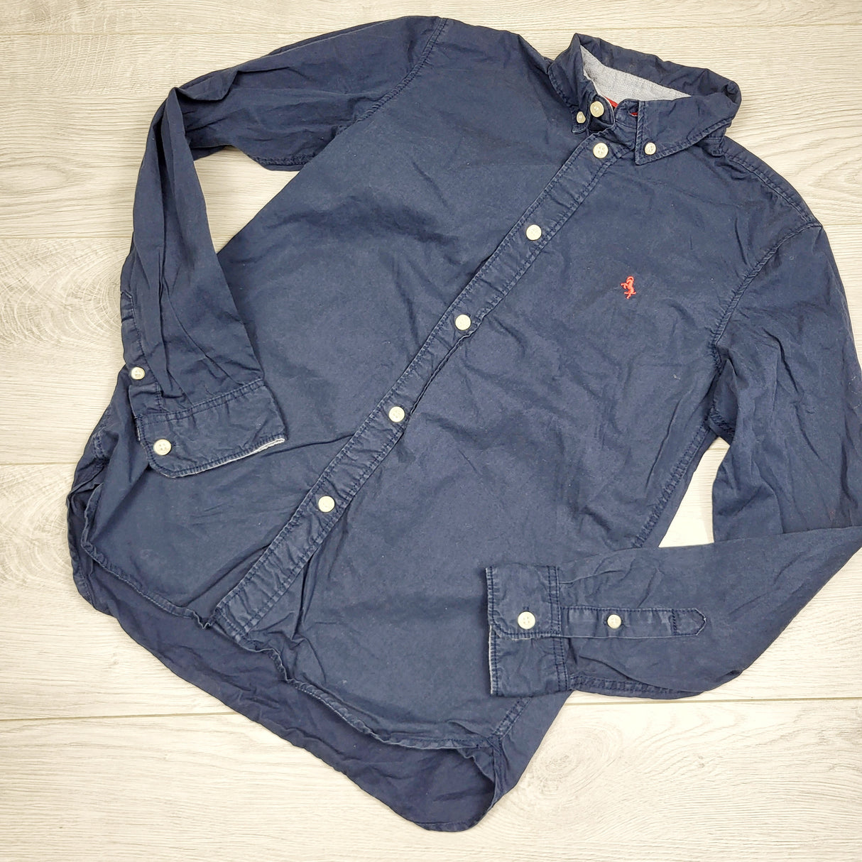 MHL2 - L.O.G.G. navy button down shirt. Size 11/12