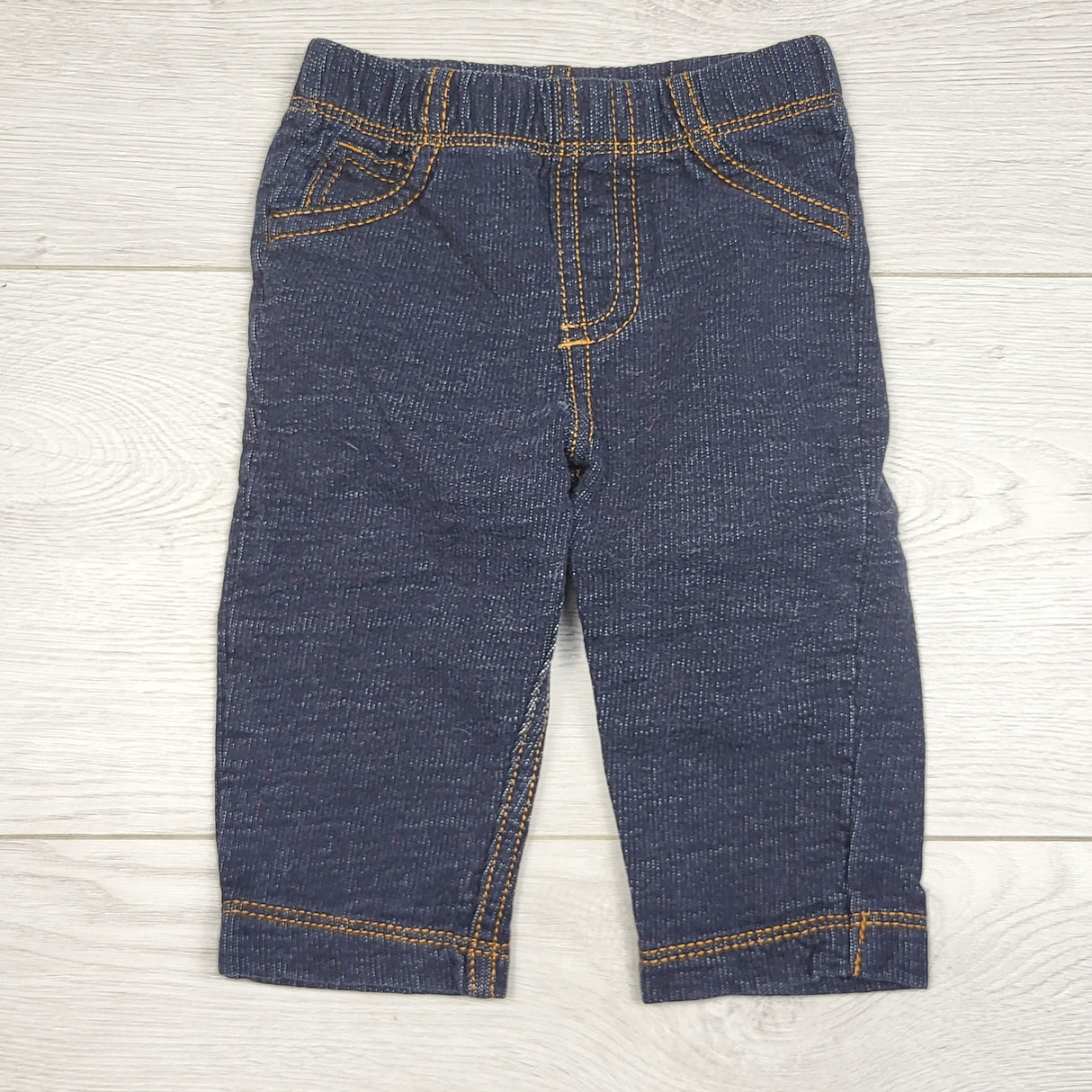 KWTT22 - Carters denim look cotton pants. Size 6 months