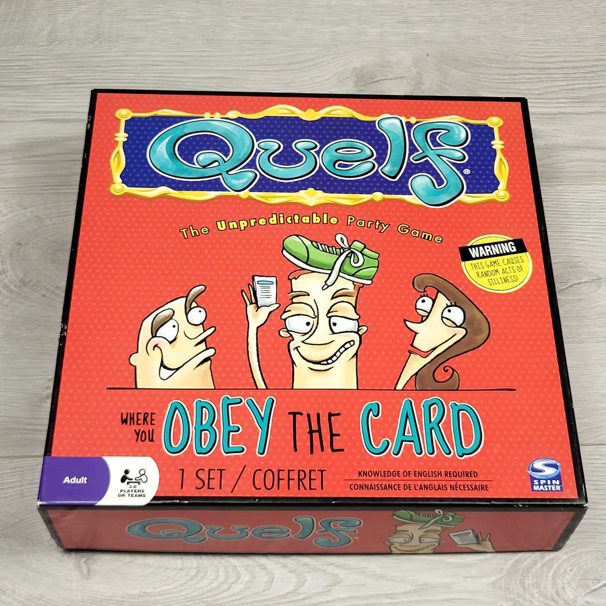 MHL3 - Quelf party game. Local pick up or delivery only