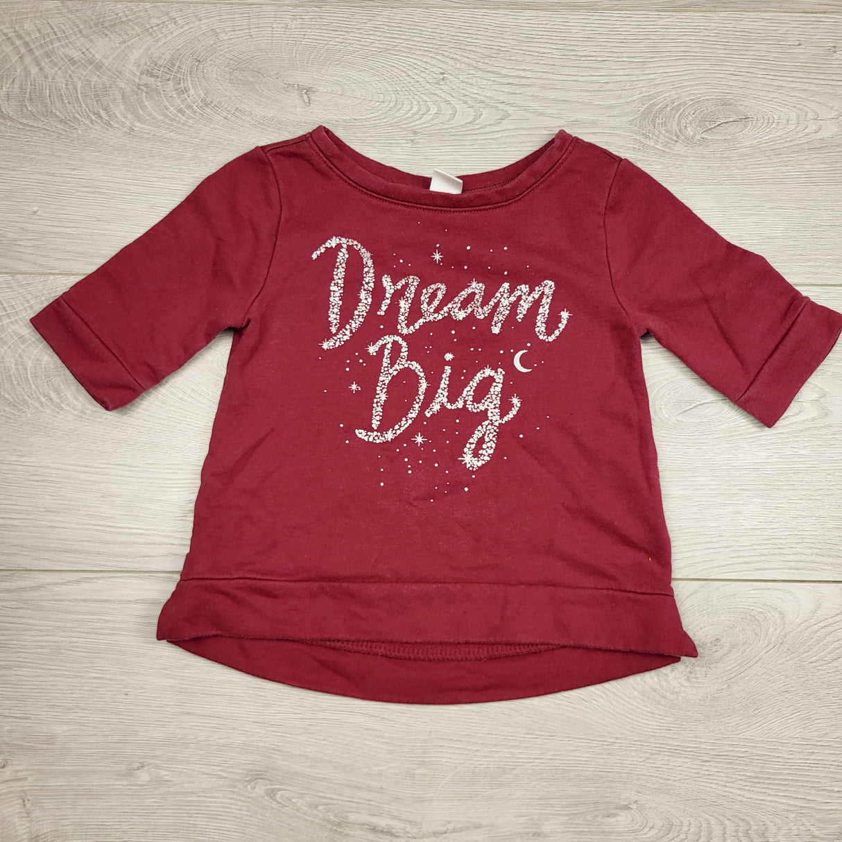 JFLM2 - Old Navy fleecy lined "Dream Big" sweatshirt. Size 18-24 months