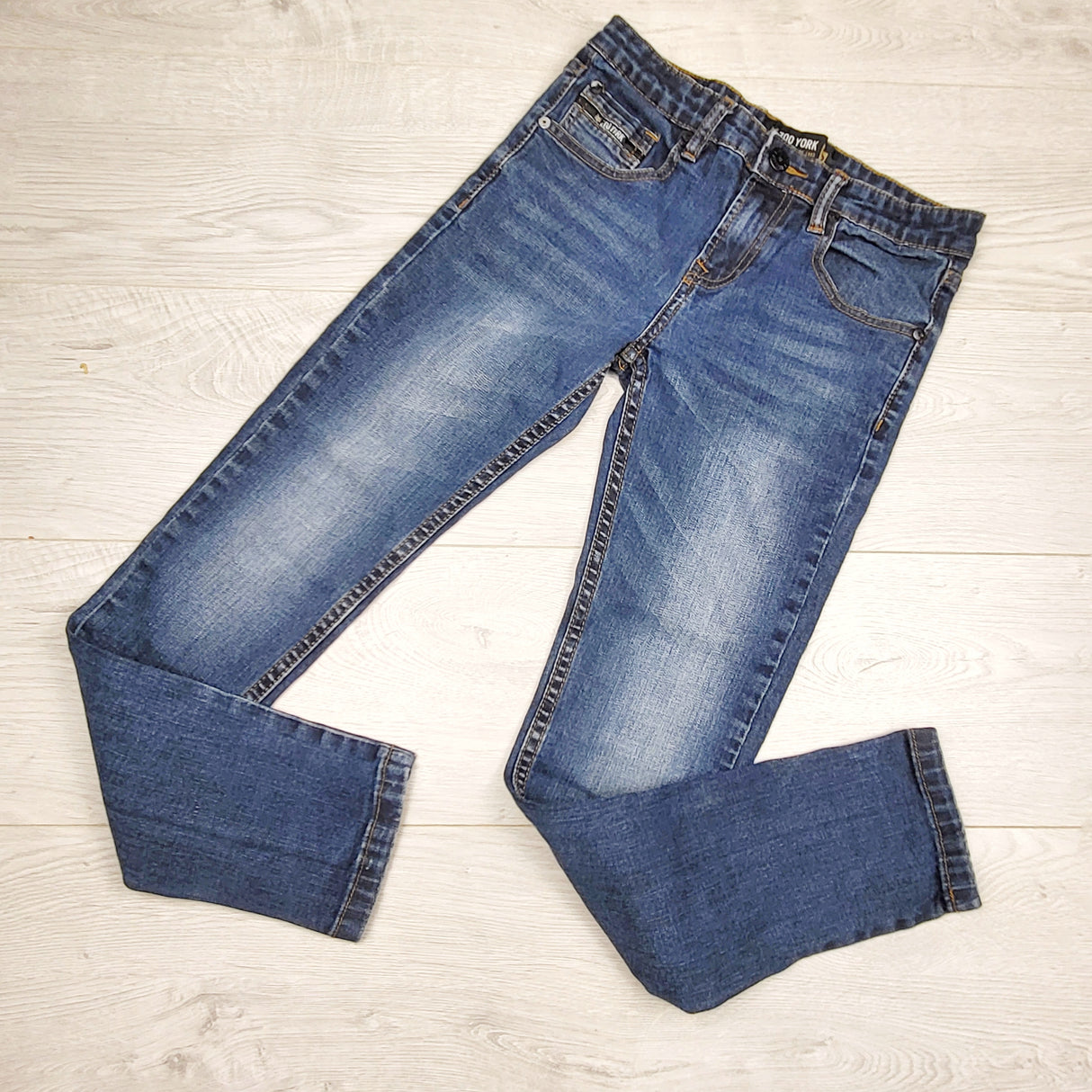 SPLT2 - Zoo York distressed "Stretched Skinniest" jeans. Size 11/12