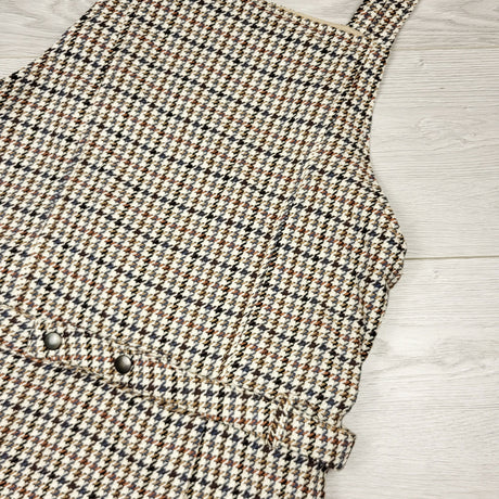 SHYS3 - NEW - Zara houndstooth patterned pinafore dress. Size 13/14