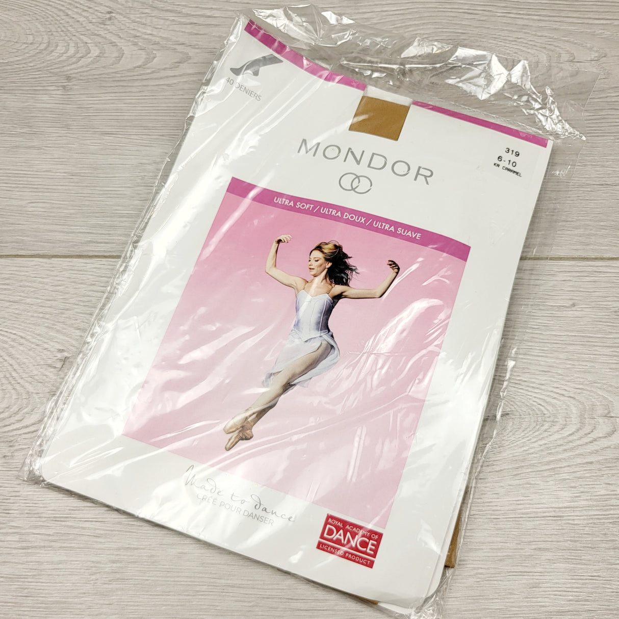 SHYS3 - NEW - Mondor caramel ultra soft dance tights. 6-10 Years