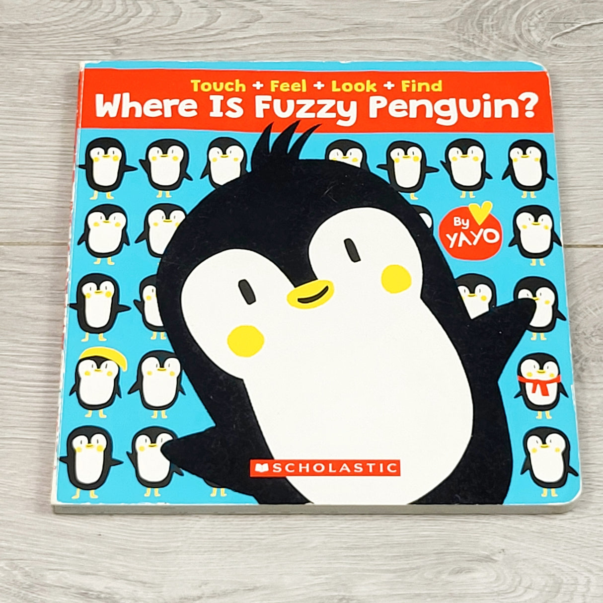 MIRE4 - Where is Fuzzy Penguin. Touch and feel board book