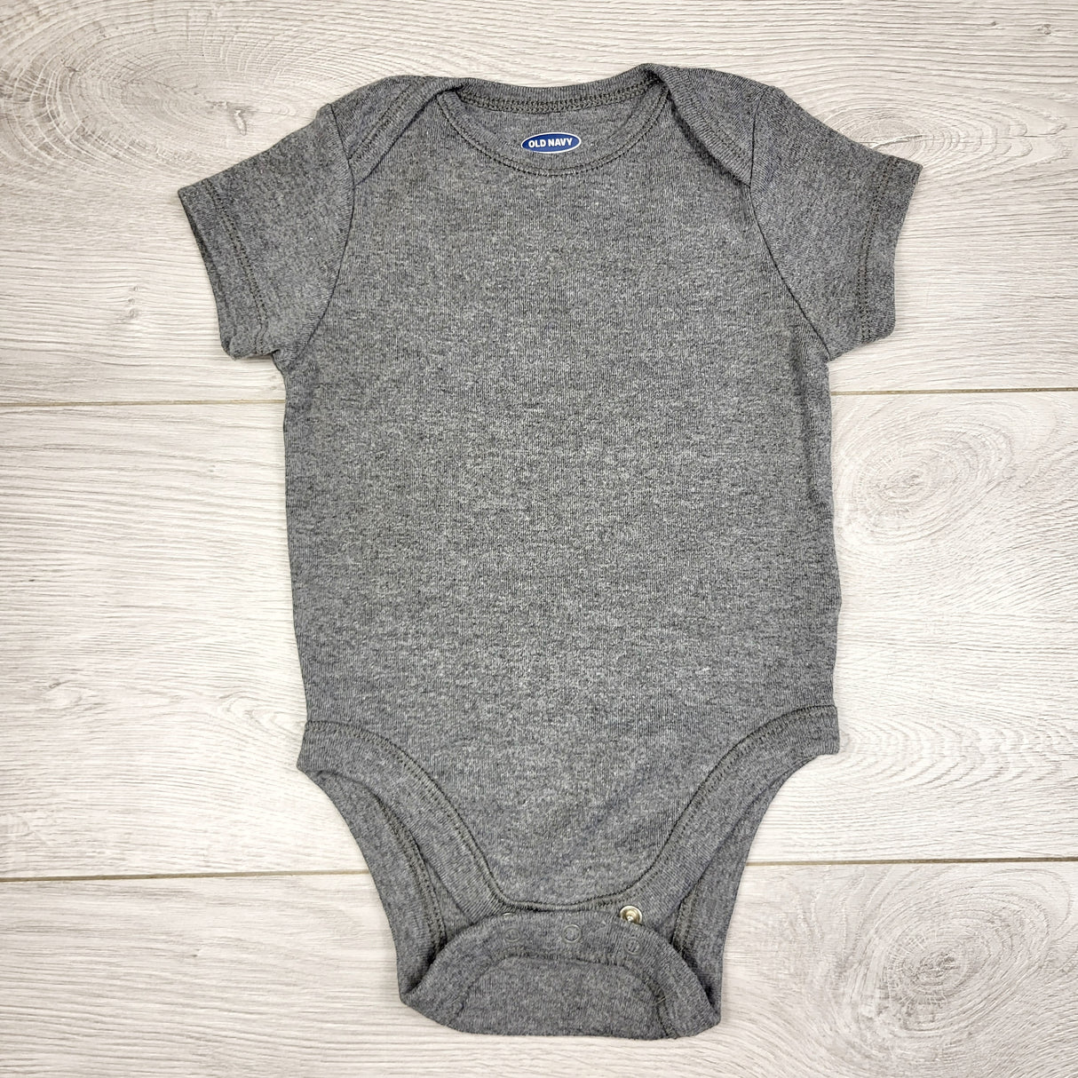 AWAT1 - Old Navy grey bodysuit. Size 6-12 months