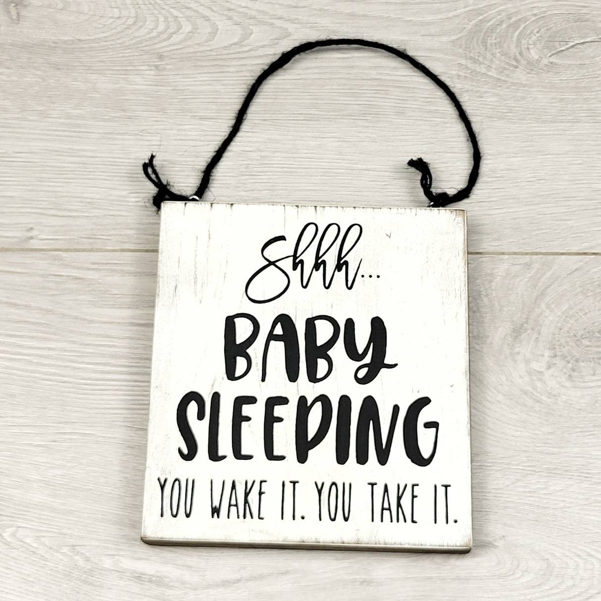 AWAT1 - Shhh Baby Sleeping door hanger