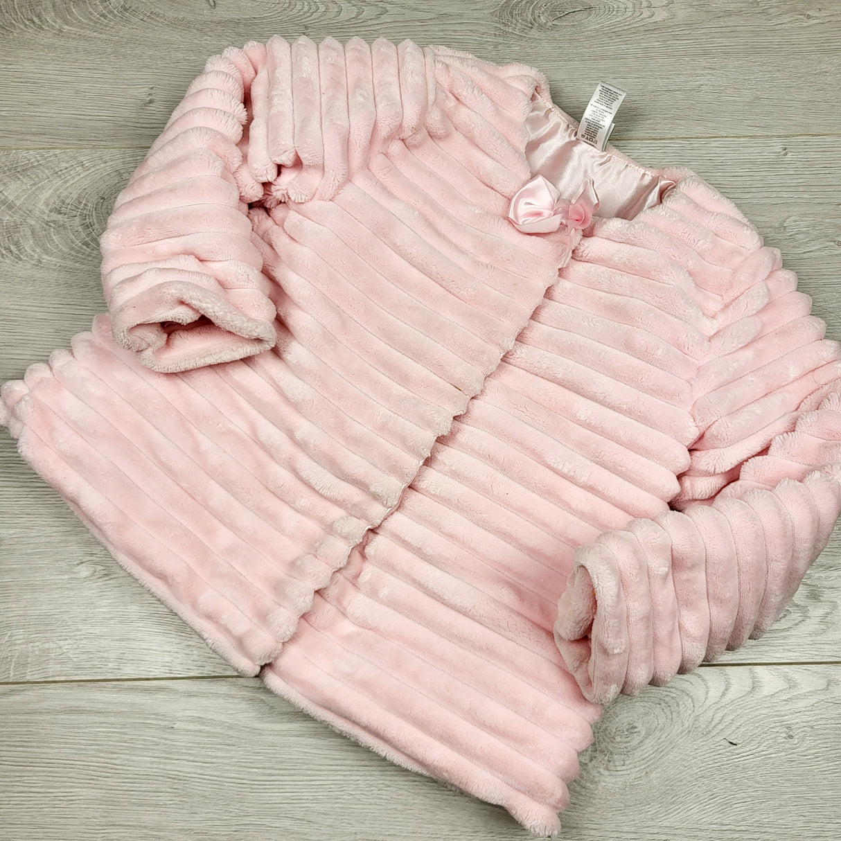 BNG2 - Little Me pink faux fur coat. Size 4T