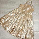 BNG3 - Gap metallic tiered dress. Size 6/7