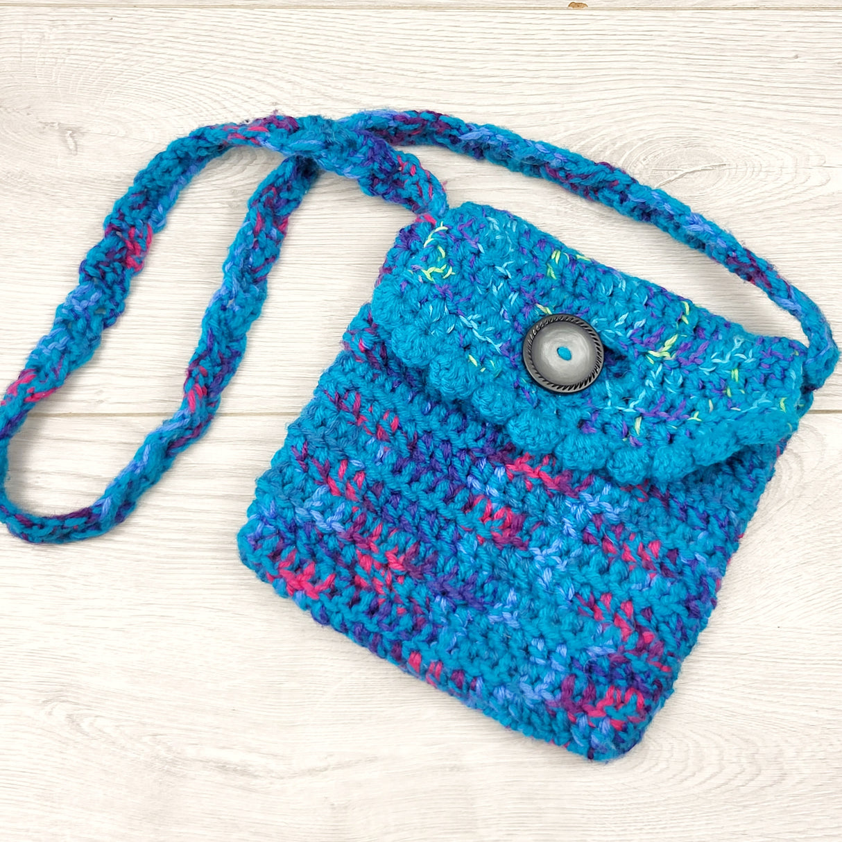 ZPXT3 - Blue-teal small crossbody purse