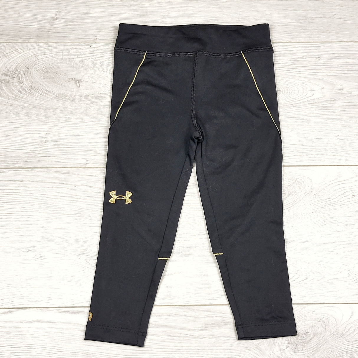 ECRS2 - NEW - Under Armour black active leggings. Size 2T