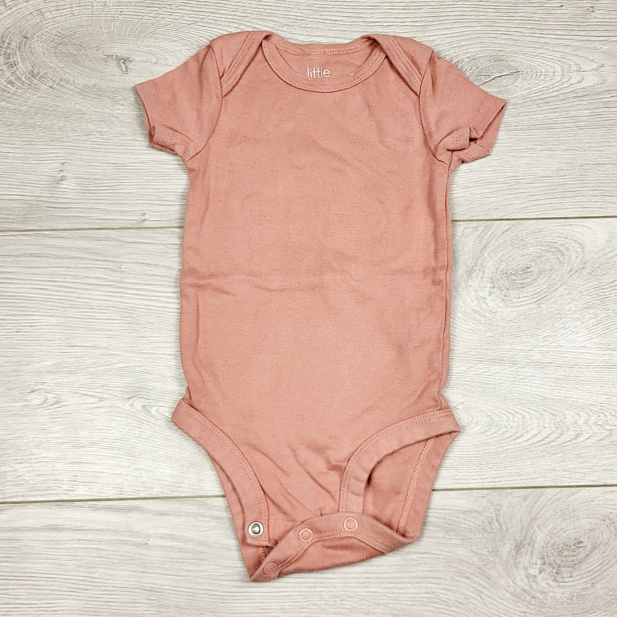 ECRS2 - Little Planet salmon coloured bodysuit. Size 6 months