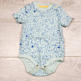 ECRS2 - Cat and Jack blue bodysuit. Size 6-9 months