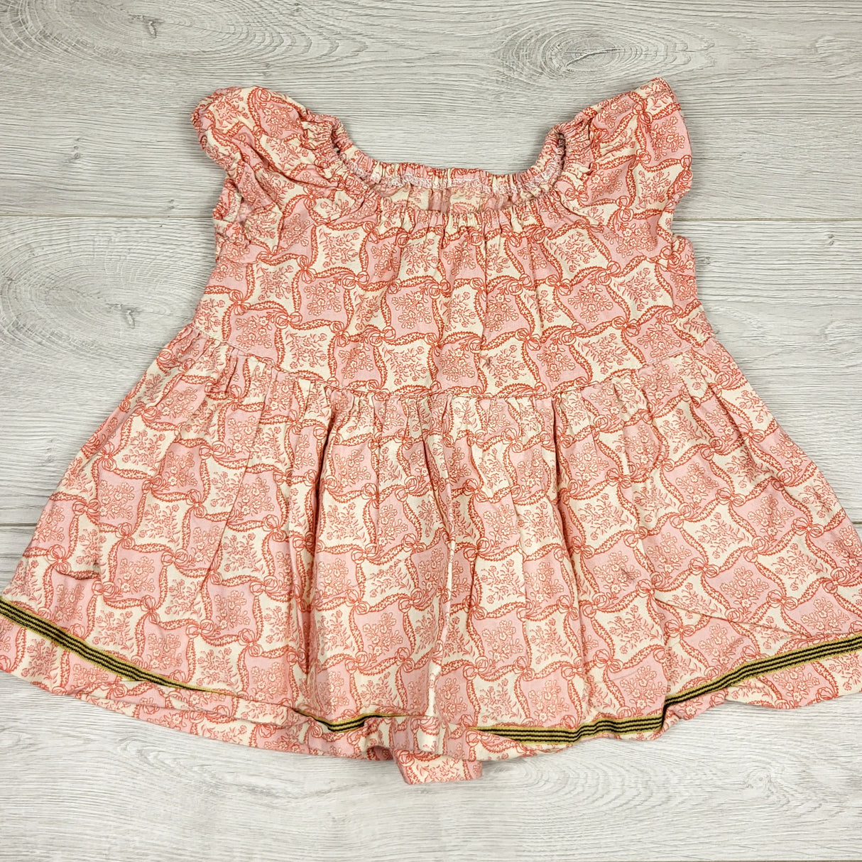 ESZ2 - Matilda Jane pink patterned top. Size 2T