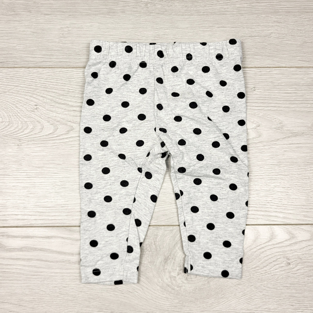 ECRS33 - George grey polka dot leggings. Size 3-6 months