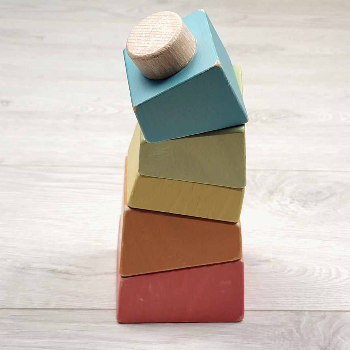 SPRCH2 - Babu wooden rainbow stacker.