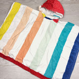 SPRCH2 - Rainbow striped hooded towel