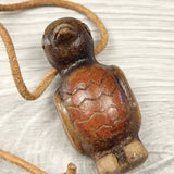 ZPXT2 - Wooden hand carved bird shaped whistle necklace