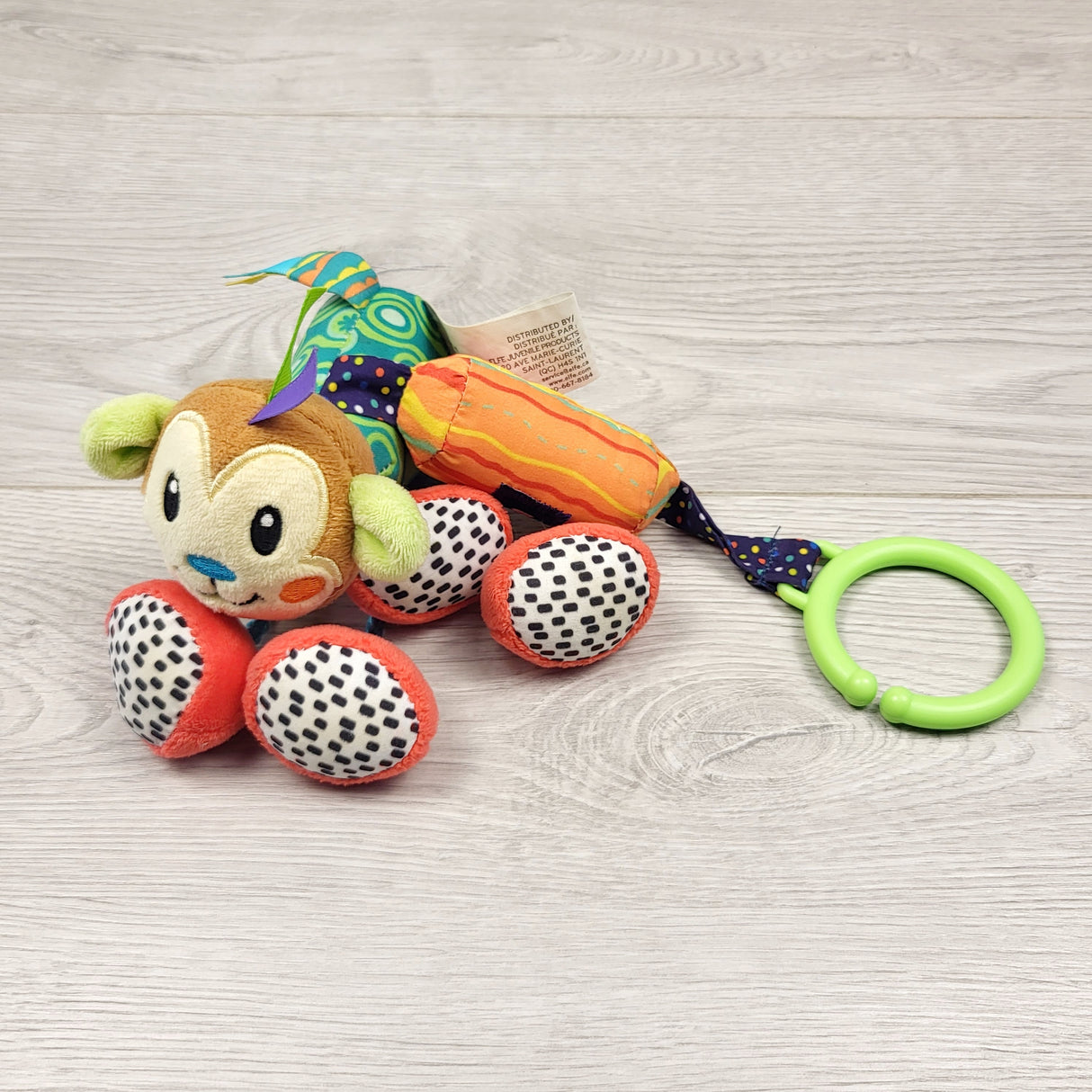 SPRCH3 - Nuby monkey rattle stroller toy