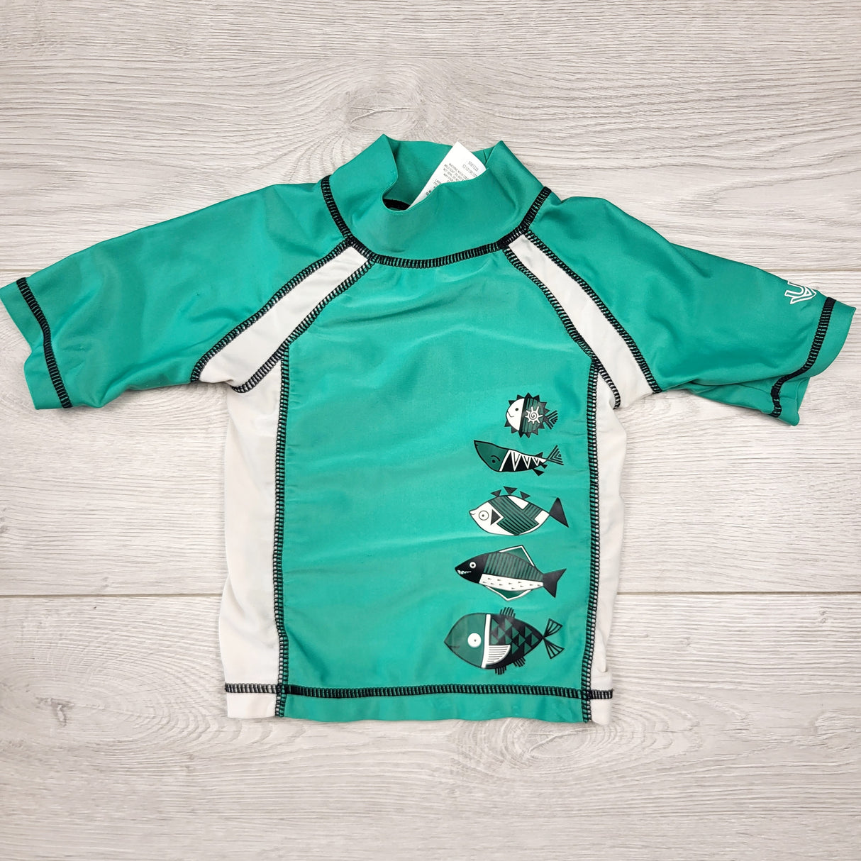 LMAC1 - UV Skinz green rash guard. Size 12-18 months