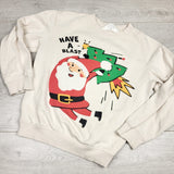 SRIS2 - H and M Santa sweatshirt. Size 6-8 Years