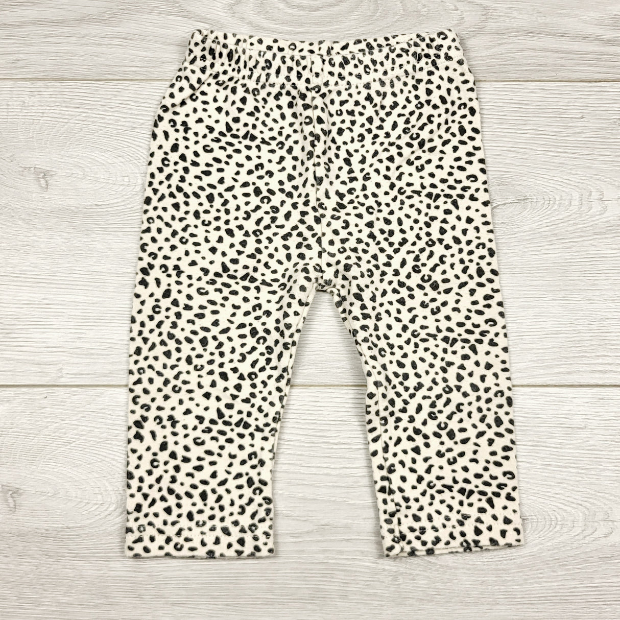 ECRS4 - Child of Mine leopard print leggings. Size 3-6 months