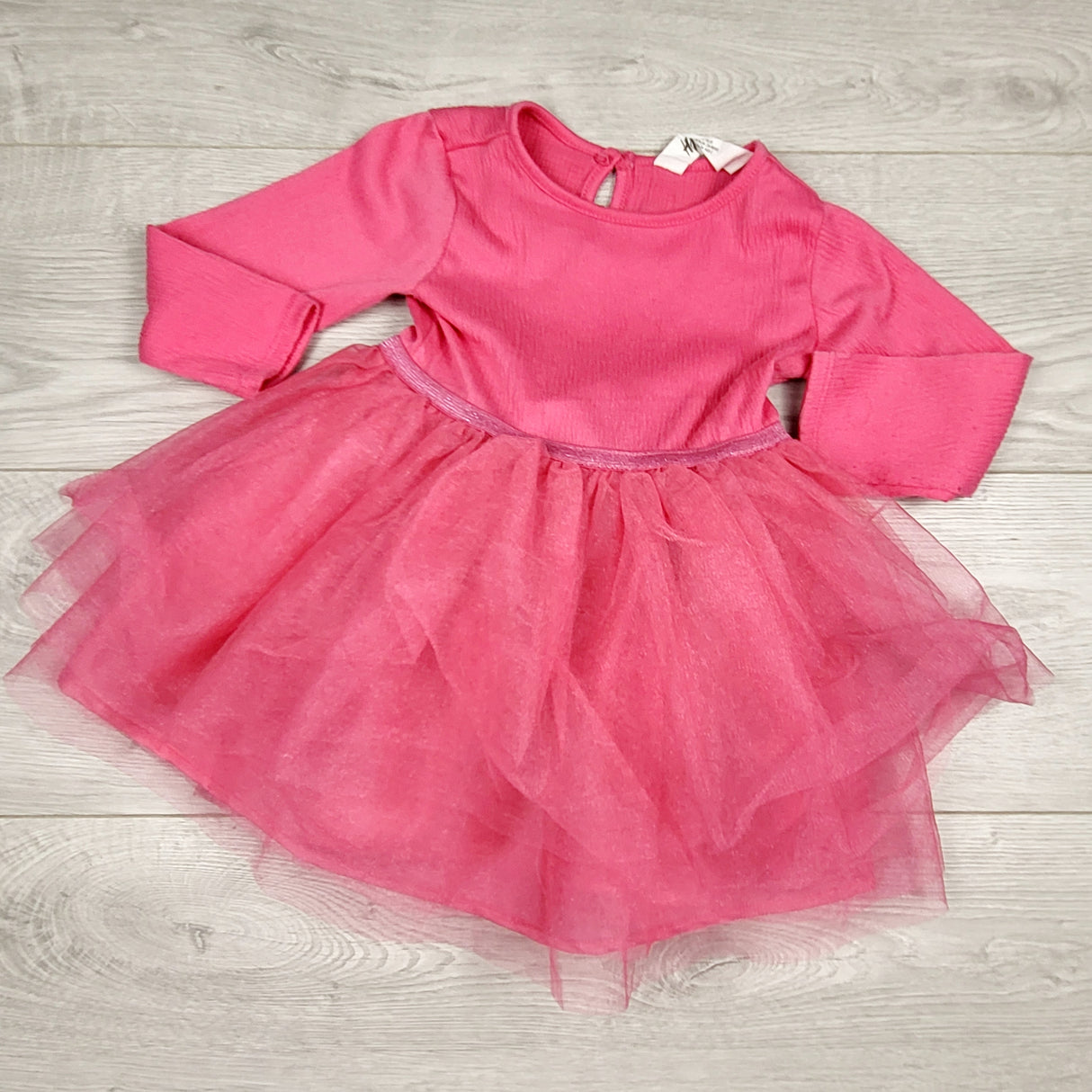 BVRN1 - H and M pink tulle dress. Size 18-24 months