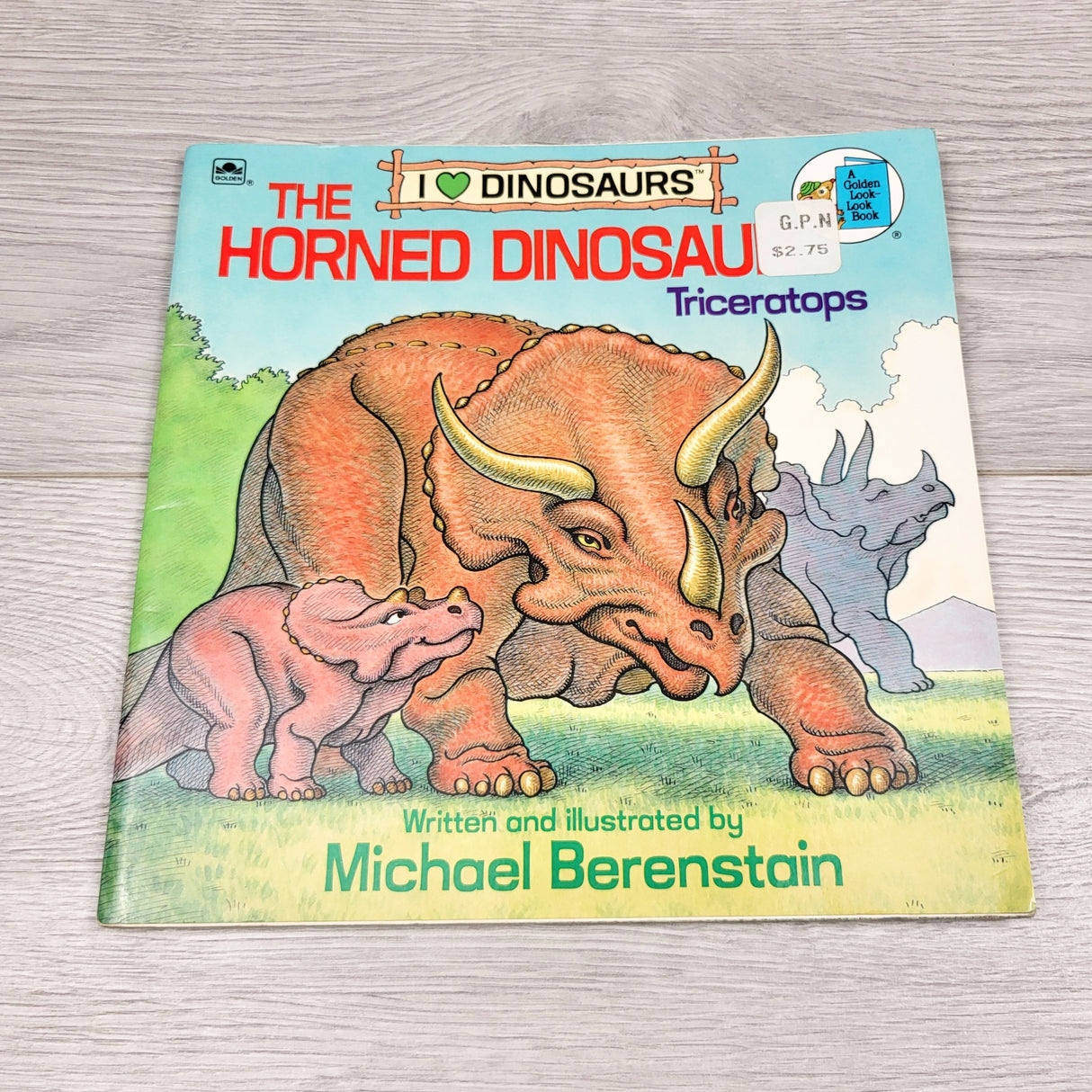 BVRN1 - The Horned Dinosaur. Soft cover book